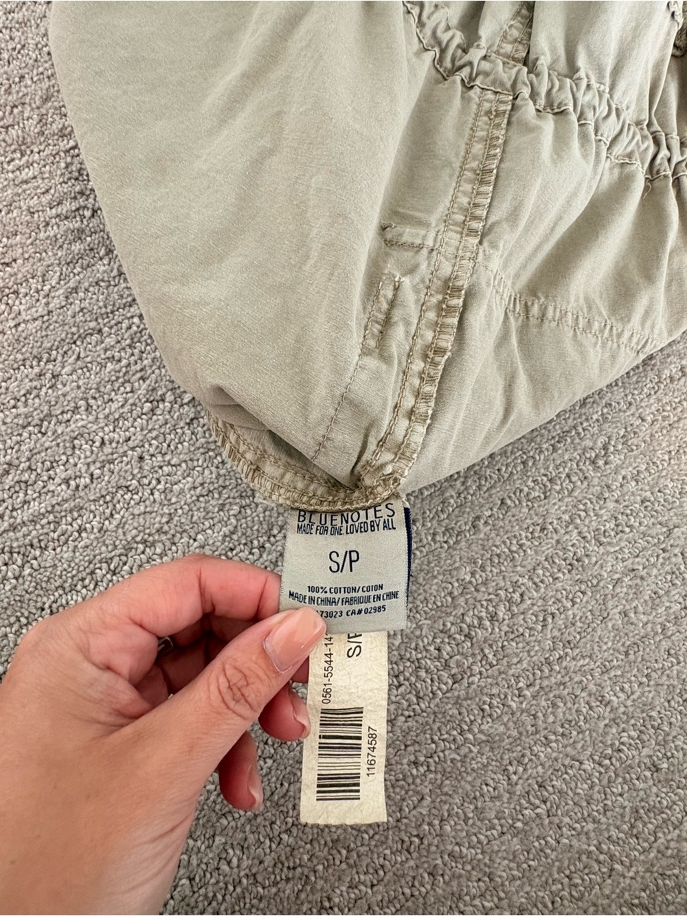 Bluenotes 2010s Beige Military Utility Cargo Hooded Field Jacket Size S - Picture 9 of 9
